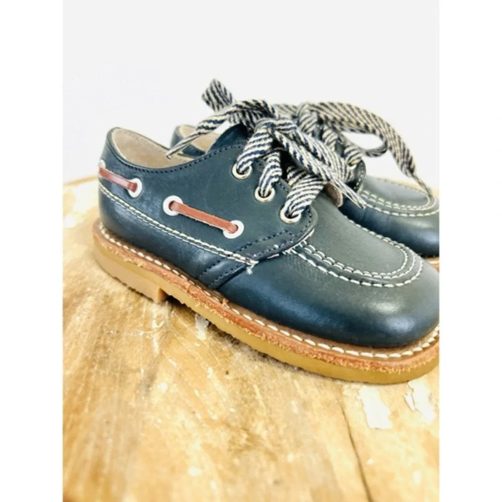 VTG Childs Stride 60s 70s Leather Dress Shoes Toddler Made In USA Size 5‎ 1/2 D